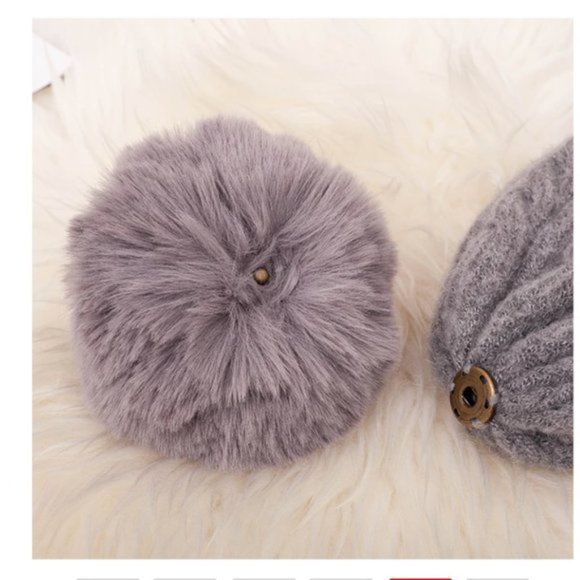 Pom Pom Fashion Warm Knitted Hat main image 6